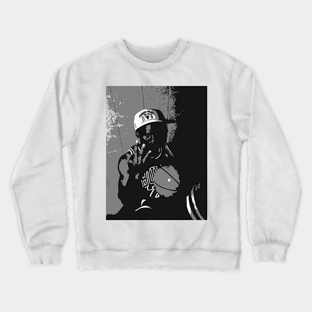 Basketball legend potrait vintage Crewneck Sweatshirt by White Name